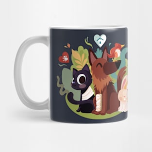 Animal Rescue Hand  Drawn Mug